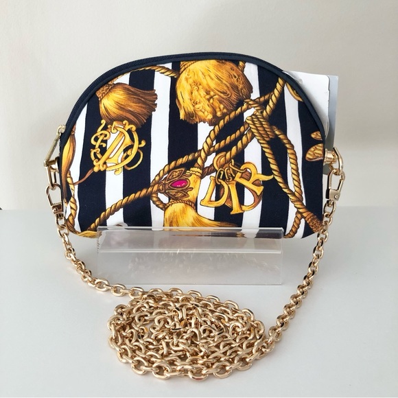 Dior Handbags - Dior Rare Vintage Logo Tassel Cosmetic Crossbody Bag